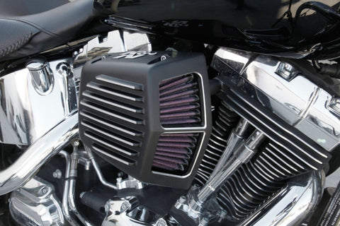 K&N Street Metal Intake System for 08-16 Harley-Davidson Touring Models - Shaker Black - RK-3951