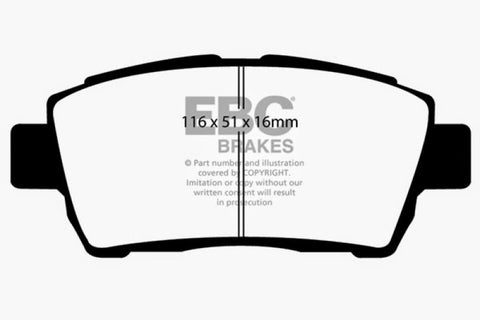 EBC 11-15 Scion IQ 1.3 Redstuff Front Brake Pads - DP31295C