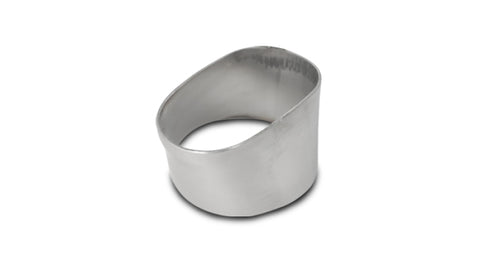 Vibrant 90mmx55mm Oval to 76mm Round Transition Adapter T304 SS for use with Part #1448 and #14480 - 1448A