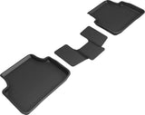 3D MAXpider 18-21 Volkswagen Tiguan Kagu 2nd Row Floormats - Black - L1VW10621509