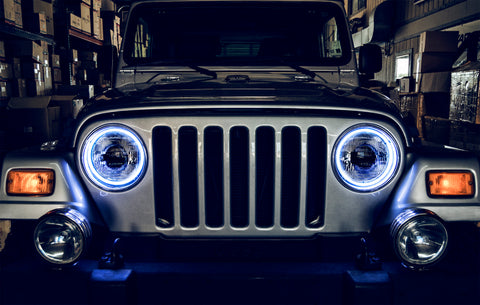 Oracle Jeep Wrangler TJ 97-06 LED Waterproof Halo Kit - White - 3947-001
