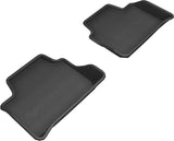 3D MAXpider 2019-2020 BMW 3 Series (G20) Kagu 2nd Row Floormats - Black - L1BM10321509