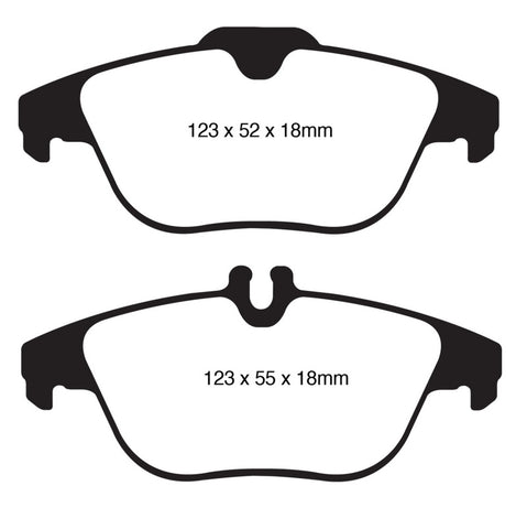 EBC 12-14 Mercedes-Benz C250 (W204) 1.8 Turbo Yellowstuff Rear Brake Pads - DP41990R
