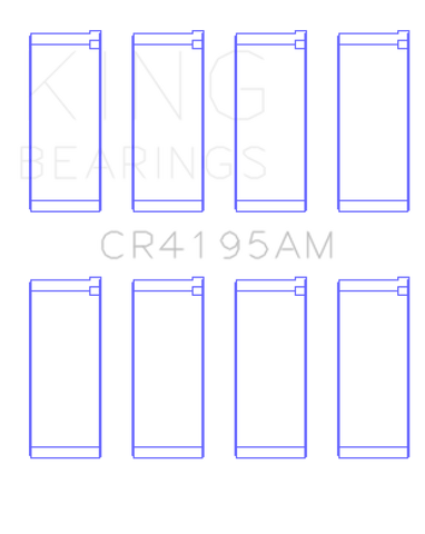 King Engine Bearings Chrysler Neon Ecc/Ecb (Size +0.25mm) Connecting Rod Bearing Set - CR4195AM0.25