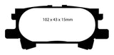EBC 04-07 Lexus RX330 3.3 Greenstuff Rear Brake Pads - DP61682