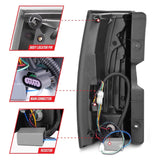 ANZO 2007-2014 Chevrolet Suburban LED Taillights Smoke G5 - Escalade Look - 311232
