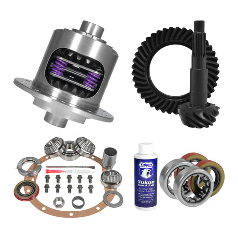 Yukon 8.2in GM 3.08 Rear Ring & Pinion Install Kit 28 Spline Positraction 2.25in Axle Bearings - YGK2212
