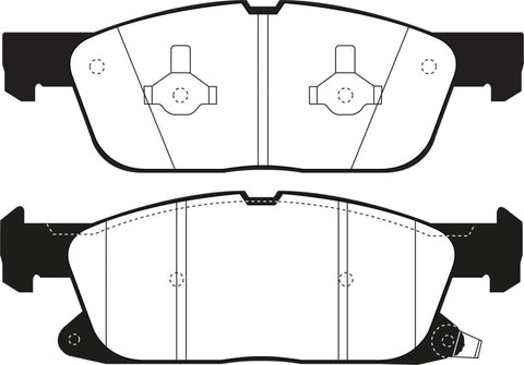 EBC 2016+ Lincoln Continental (10th Gen) 2.7L Twin Turbo Ultimax2 Front Brake Pads - UD18181