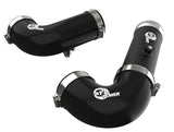 aFe BladeRunner Intercooler Hot & Cold Side Tubes Combo 20-21 GM Trucks 3.0L (td) - Black - 46-20454-B