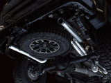 AWE Tuning 22-23 GMC Sierra 1500 AT4X 6.2L 0FG Catback Split Dual (Flat Bumper) - Bashguard(No Tips) - 3015-31972