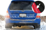 Rally Armor 03-08 Subaru Forester Red UR Mud Flap w/ White Logo - MF5-UR-RD/WH