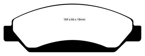 EBC 07 Cadillac Escalade 6.2 2WD Redstuff Front Brake Pads - DP71742