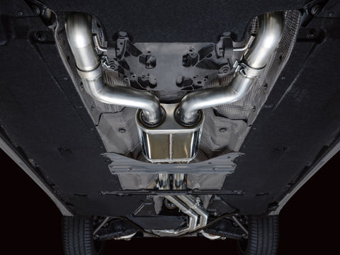 AWE Tuning 19-23 Audi C8 S6/S7 2.9T V6 AWD Track Edition Exhaust - Chrome Silver Tips - 3020-42101