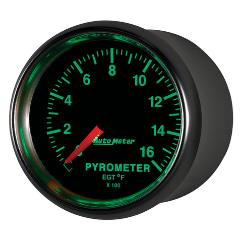 Autometer GS 0-1600 degree F Full Sweep Electronic Pyrometer Gauge - 3844
