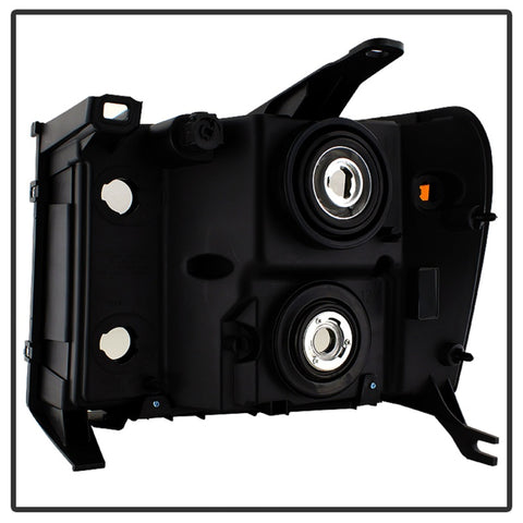 xTune GMC Sierra 07-13 Crystal Headlights Black HD-JH-GSIE07-AM-BK - 9034749