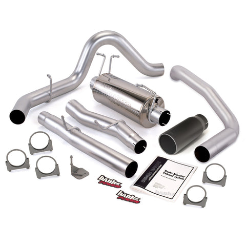 Banks Power 03-07 Ford 6.0L ECSB Monster Exhaust System - SS Single Exhaust w/ Black Tip - 48784-B