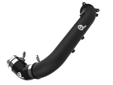 aFe BladeRunner Black 2-3/4in Aluminum Charge Pipe 2021 Toyota Supra GR (A90) I4-2.0L (t) B48 - 46-20488-B