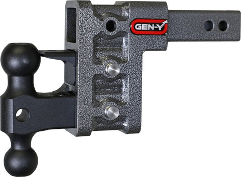 Gen-Y Mega Duty 2in Shank 5in Drop 2K TW 16K Hitch w/GH-051 Dual-Ball/GH-032 Pintle Lock - GH-523