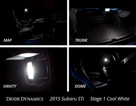 Diode Dynamics 15-19 Subaru WRX Interior Light Kit Stage 2 - Blue - DD0263