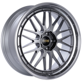BBS LM 21x9 5x120 ET32 Diamond Black Center Diamond Cut Lip Wheel -82mm PFS/Clip Required - LM260DBPK