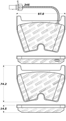StopTech Street Touring Brake Pads - 308.10290
