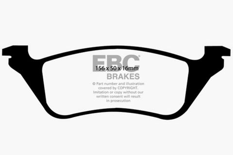 EBC 01-07 Chrysler Town & Country 3.3 Rear Rotors Yellowstuff Rear Brake Pads - DP41629R