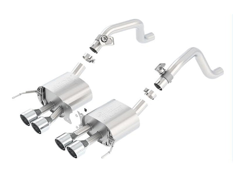 Borla 2014 Chevy Corvette C7 w/ AFM w/o NPP Atak Rear Section Exhaust Quad Rd Rl IC Tips - 11863
