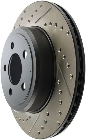 StopTech 05-09 Chrysler 300 (5.7L V8 exc SRT-8) Rear Right Slotted & Drilled Rotor - 127.63062R