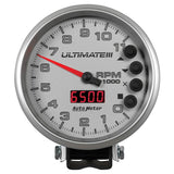 Autometer 5 inch Ultimate DL Playback Tachometer 9000 RPM - Black - 6896