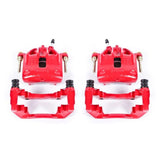 Power Stop 1991 BMW 318i Front Red Calipers w/Brackets - Pair - S1138