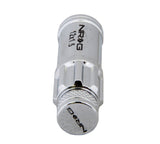 NRG 700 Series M12 X 1.5 Steel Lug Nut w/Dust Cap Cover Set 21 Pc w/Locks & Lock Socket - Silver - LN-LS700SL-21