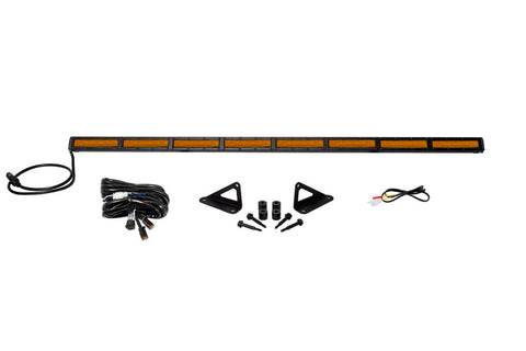 Diode Dynamics 18-21 Jeep JL Wrangler/Gladiator SS50 Hood LED Light Bar Kit - Amber Flood - DD6108