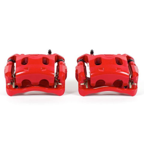 Power Stop 2013 Infiniti JX35 Front Red Calipers w/Brackets - Pair - S7100