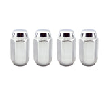McGard Hex Lug Nut (Cone Seat) M12X1.75 / 13/16 Hex / 1.815in. Length (4-Pack) - Chrome - 64019