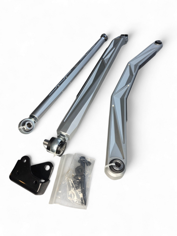 Elektric Offroad 2024+ Can Am Maverick R Volt Billet Radius Rods Anodized Clear - AMFBM0001-C