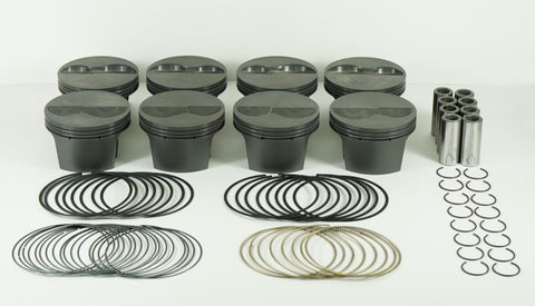 Mahle MS Piston Set SBC 358ci 4.030in Bore 3.5in Stroke 5.7in Rod .927 Pin -8cc 12.0 CR Set of 8 - 197724930