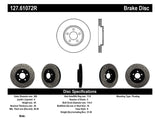 StopTech 03-09 Lincoln Town Car / 03-09 Mercury Grand Marquis Front Right Slotted & Drilled Rotor - 127.61072R