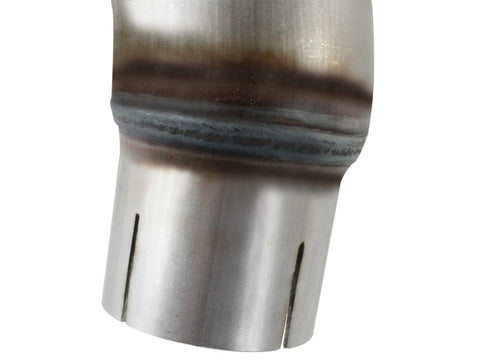 aFe Twisted Steel Delete Down-Pipe and Y-Pipe 2 to 2-1/2in Alum Steel Exhaust 12-16 Jeep Wrangler - 48-06210