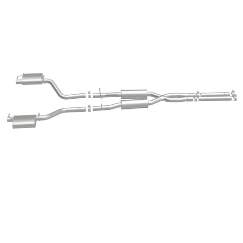 MagnaFlow Cat-Back SS 2.5in Dual Split Rear Exit (OEM Tips) 15-16 Dodge/Chrysler Charger/300 5.7L V8 - 19226