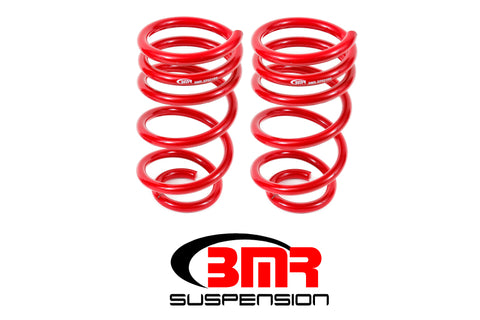 BMR 10-15 5th Gen Camaro V8 Rear Lowering Springs - Red - SP021R