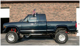 Bushwacker 84-88 Ford Bronco II Cutout Style Flares 2pc - Black - 21007-11