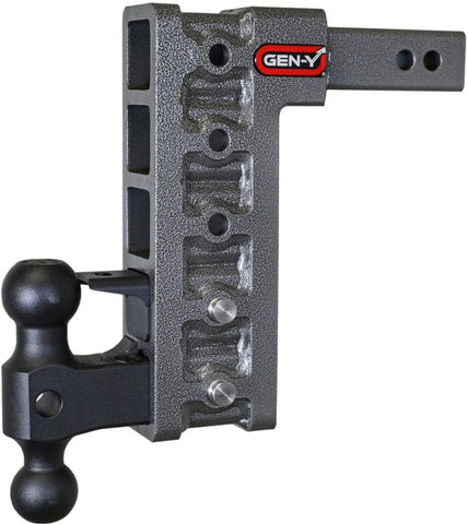 Gen-Y Mega Duty 2in Shank 10in Drop 2K TW 16K Hitch w/GH-051 Dual-Ball/GH-032 Pintle Lock - GH-525