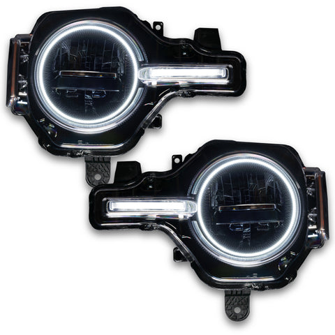 Oracle 21-22 Ford Bronco Headlight Halo Kit w/DRL Bar - Base Headlights -w/No Controller - 1471-334