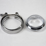 Granatelli 3.0in V-Band Mild Steel Flat Flanges w/Clamp - 308530-M