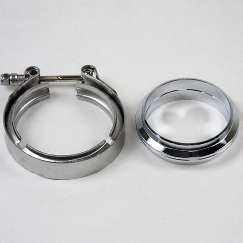 Granatelli 3.0in V-Band Mild Steel Flat Flanges w/Clamp - 308530-M