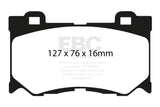 EBC 08-15 Infiniti G37 3.7 Bluestuff Front Brake Pads - DP51823NDX