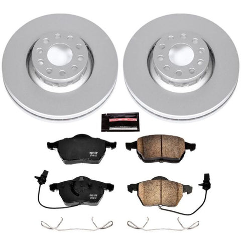 Power Stop 02-05 Audi A4 Front Z23 Evolution Sport Coated Brake Kit - CRK636