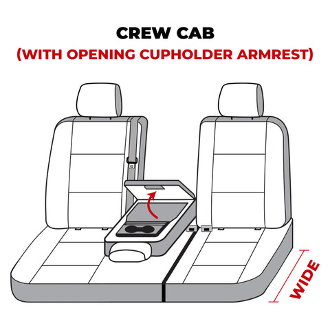 Covercraft 19-24 Dodge Ram 1500 Carhartt Super Dux SeatSaver Custom Second Row Seat Covers - Black - SSC8484COBK