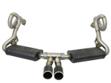 aFe MACHForce-Xp 2in 304 SS Cat-Back Exhaust w/Carbon Fiber Tips 13-16 Porsche Boxster 2.7L/3.4L - 49-36415-C