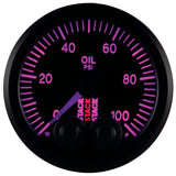 Autometer Stack Instruments Pro Control 52mm 0-100 PSI Oil Pressure Gauge - Black (1/8in NPTF Male) - ST3502